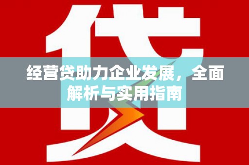 布尔津经营贷助力企业发展，全面解析与实用指南