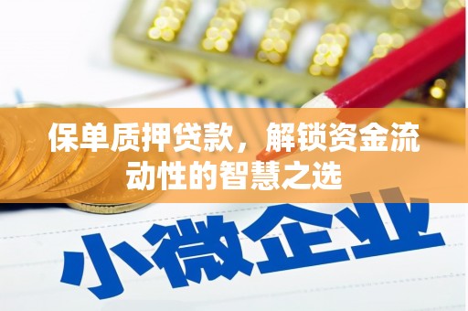 布尔津保单质押贷款，解锁资金流动性的智慧之选