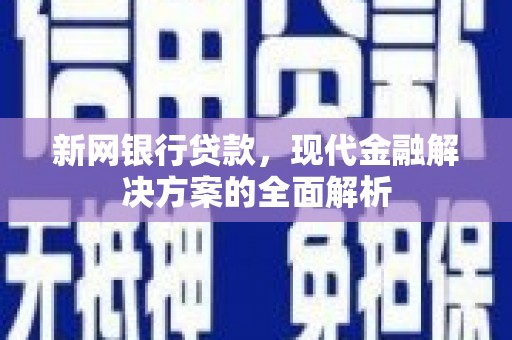 布尔津新网银行贷款，现代金融解决方案的全面解析