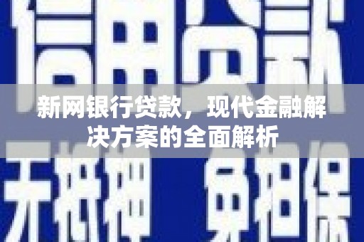 布尔津新网银行贷款，现代金融解决方案的全面解析