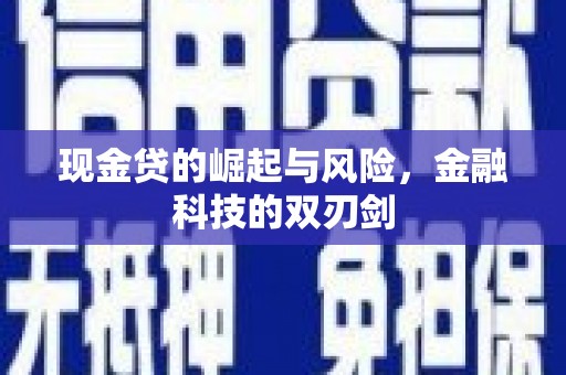 布尔津现金贷的崛起与风险，金融科技的双刃剑
